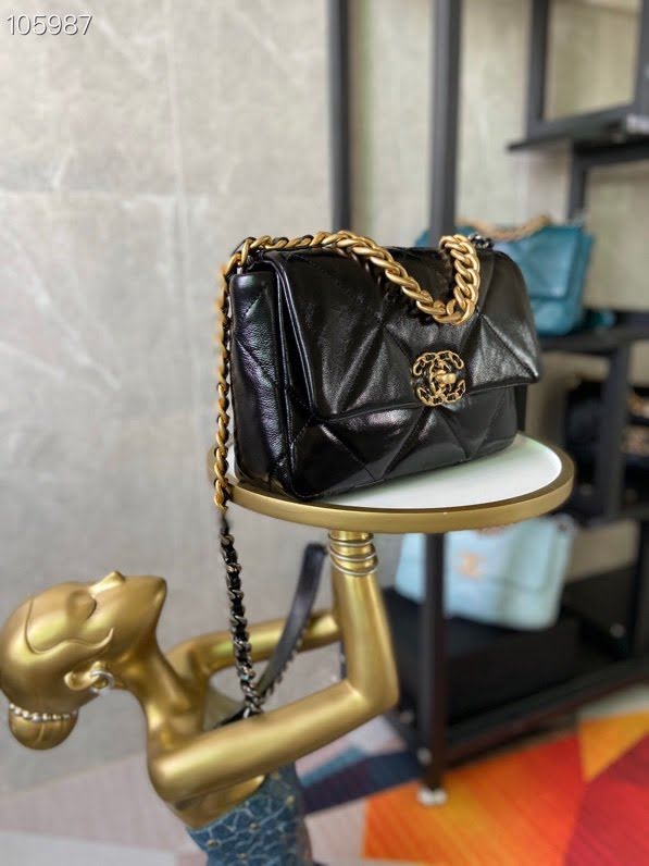Chanel女包 香奈兒專櫃2020秋冬款19Bag AS1160油蠟皮 Chanel大菱格紋鏈條女包  djc4307